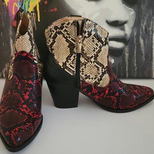 Snake Print Boots
